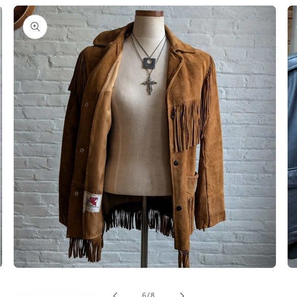 70’s Vintage suede fringe jacket 🔥 - Picture 5 of 6